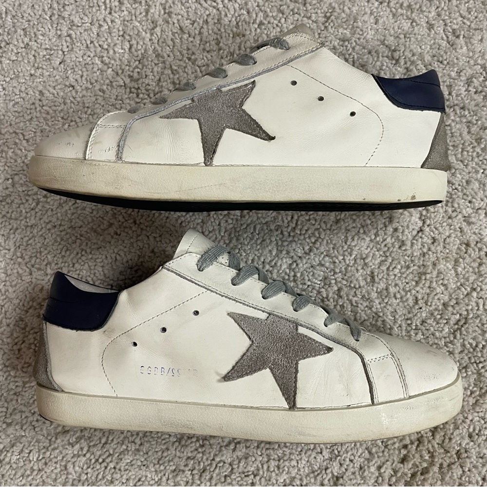 Men's GOLDEN GOOSE Super Star SUEDE STAR Low Top SNEAKERS Athletic SHOES 44 - Picture 4 of 8